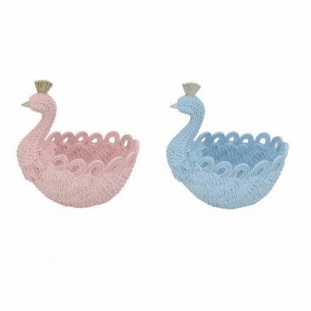 Inas tálca DKD Home Decor Gyanta Alumínium Romantikus 23 x 14,3 x 23 cm (2 egység) MOST 27542 HELYETT 16122 Ft-ért!