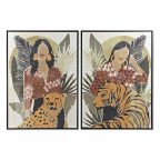   Kép DKD Home Decor Hölgy Tigris Állat Trópusi (104 x 4,5 x 144 cm) (2 egység) MOST 120848 HELYETT 89911 Ft-ért!