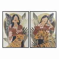   Kép DKD Home Decor Hölgy Tigris 104 x 4,5 x 144 cm Állat Trópusi (2 egység) MOST 135350 HELYETT 86811 Ft-ért!