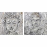   Kép DKD Home Decor 100 x 2,4 x 100 cm Buddha Keleti (2 egység) MOST 151291 HELYETT 97038 Ft-ért!