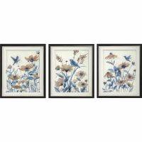   Kép DKD Home Decor 50 x 2 x 60 cm цветя Shabby Chic (3 Darabok) MOST 104831 HELYETT 66340 Ft-ért!