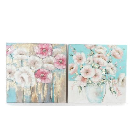 Kép DKD Home Decor 99,5 x 3,5 x 99,5 cm Váza Shabby Chic (2 egység) MOST 85309 HELYETT 53988 Ft-ért!