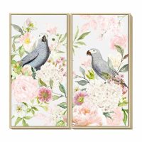   Kép DKD Home Decor 60 x 4 x 120 cm цветя Shabby Chic (2 egység) MOST 91675 HELYETT 58014 Ft-ért!