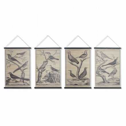 Vászon DKD Home Decor madarak (60 x 2 x 90 cm) (4 egység) (12 egység) MOST 65881 HELYETT 47324 Ft-ért!