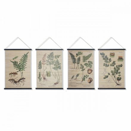 Vászon DKD Home Decor цветя 60 x 2 x 90 cm Cottage (4 Darabok) MOST 68688 HELYETT 43472 Ft-ért!