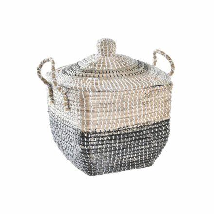 Dekoratív kosár DKD Home Decor Szürke Természetes Tengeri moszat Boho 45 x 35 x 43 cm MOST 72432 HELYETT 45836 Ft-ért!