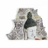 Fali Dekoráció DKD Home Decor Kék Piros Aranysàrga Buddha Keleti 19 x 3,1 x 26,5 cm (3 Darabok) MOST 43304 HELYETT 25341 Ft-ért!