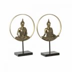   Dekoratív Figura DKD Home Decor 26 x 11 x 40 cm Fekete Aranysàrga Buddha Keleti (2 egység) MOST 50838 HELYETT 29755 Ft-ért!