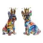   Dekoratív Figura DKD Home Decor 18,5 x 11,5 x 23,5 cm Többszínű Kutya (2 egység) MOST 41982 HELYETT 24572 Ft-ért!
