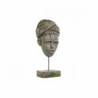   Dekoratív Figura DKD Home Decor 24 x 15 x 58 cm Szürke Gyarmati Afrikai Nő MOST 31711 HELYETT 18561 Ft-ért!