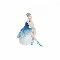   Dekoratív Figura DKD Home Decor Kék Romantikus Balett Táncos 8,5 x 13 x 14,5 cm MOST 12561 HELYETT 7052 Ft-ért!