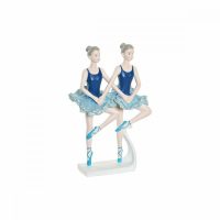   Dekoratív Figura DKD Home Decor Kék Romantikus Balett Táncos 14 x 7,5 x 21,5 cm MOST 13589 HELYETT 8135 Ft-ért!