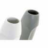 Váza DKD Home Decor Fehér Szürke Kerámia Műanyag Arc 11 x 11 x 26,8 cm (2 egység) MOST 21842 HELYETT 12782 Ft-ért!