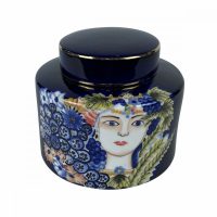   Váza DKD Home Decor Arc Porcelán Kék Többszínű 17 x 17 x 16 cm MOST 28454 HELYETT 16651 Ft-ért!