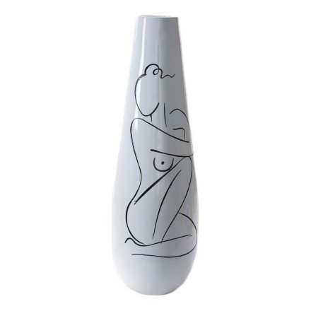 Váza DKD Home Decor Absztrakt Fehér Gyanta modern (31.5 x 31.5 x 95.5 cm) MOST 142659 HELYETT 91499 Ft-ért!