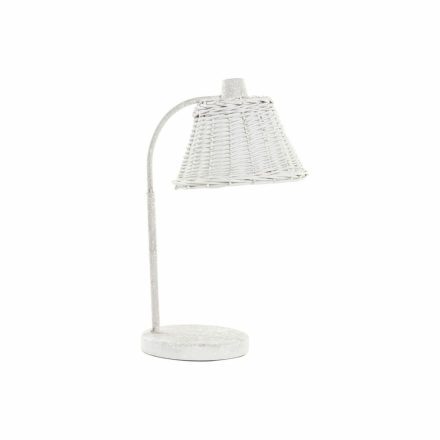 Asztali lámpa DKD Home Decor Fém Fehér vesszőfonás 220 V 50 W (22 x 28 x 48 cm) MOST 36483 HELYETT 21355 Ft-ért!