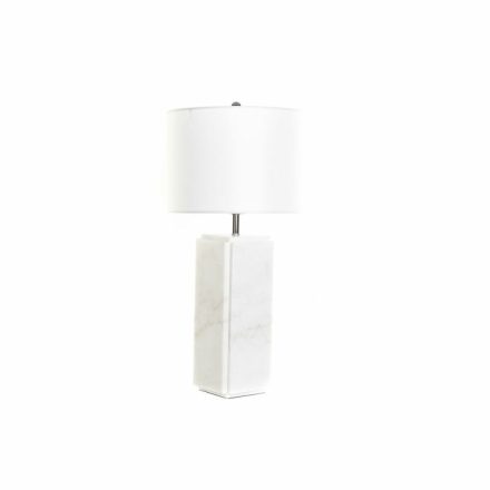 Asztali lámpa DKD Home Decor Fehér Poliészter Fém Márvány 220 V 50 W (33 x 33 x 65 cm) MOST 126023 HELYETT 80825 Ft-ért!