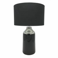   Asztali lámpa DKD Home Decor Fekete Többszínű Ezüst színű Fém Kőedény 50 W 220 V 32 x 32 x 52 cm MOST 36475 HELYETT 21347 Ft-ért!