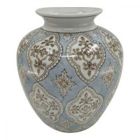   Váza DKD Home Decor Porcelán Bézs szín Kék Arab 22 x 22 x 25 cm MOST 27031 HELYETT 15816 Ft-ért!