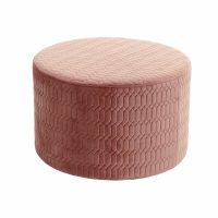   Lábtartó DKD Home Decor Rózsaszín Poliészter Szivacs Fa MDF (55 x 55 x 35 cm) MOST 63506 HELYETT 45621 Ft-ért!