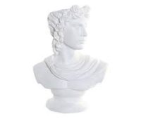   Kaspó DKD Home Decor mellszobor Fehér Üveggyapot (38 x 21 x 51 cm) 