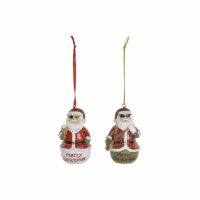   Felakasztható dekoráció DKD Home Decor Karácsony Gyanta (2 pcs) (4.5 x 3 x 7 cm) MOST 3248 HELYETT 1703 Ft-ért!