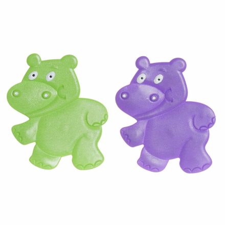 Fürdőszoba szőnyeg DKD Home Decor 10 x 1 x 13 cm Halványlila Zöld Gyermek PVC (2 egység) MOST 9722 HELYETT 5457 Ft-ért!
