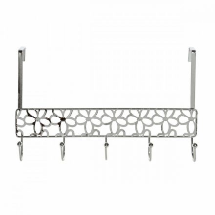 Ajtófogas DKD Home Decor Ezüst színű Fém Műanyag цветя 32 x 10 x 19 cm MOST 6489 HELYETT 3638 Ft-ért!