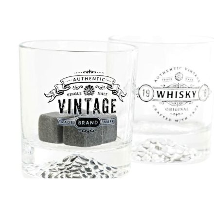 Pohárkészlet DKD Home Decor Átlátszó Sötét szürke Kristály Kő Loft 320 ml (6 egység) MOST 9018 HELYETT 5399 Ft-ért!
