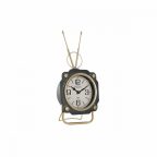  настолен часовник DKD Home Decor Kristály Fekete Aranysàrga Vas (15,5 x 8,5 x 32 cm) MOST 17889 HELYETT 10310 Ft-ért!