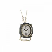   настолен часовник DKD Home Decor Kristály Fekete Aranysàrga Vas (15,5 x 8,5 x 32 cm) MOST 17889 HELYETT 10310 Ft-ért!