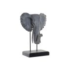   Dekoratív Figura DKD Home Decor Elefánt Fekete Szürke Fém Gyanta (40 x 28 x 56 cm) MOST 80282 HELYETT 50805 Ft-ért!