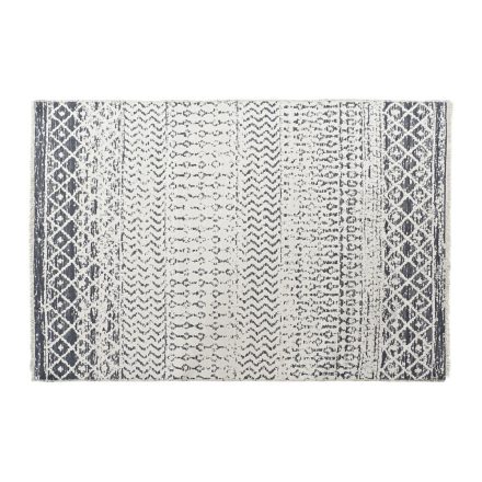 Szőnyeg DKD Home Decor Fehér Szürke Poliészter Pamut (160 x 230 x 1 cm) MOST 66902 HELYETT 42339 Ft-ért!