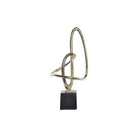  Dekoratív Figura DKD Home Decor Fekete Aranysàrga Alumínium (23 x 19 x 50 cm) MOST 44642 HELYETT 29350 Ft-ért!