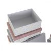 Halmozható Rendszerező Doboz Készlet DKD Home Decor Rózsaszín Halványlila Többszínű Préselt Papír (43,5 x 33,5 x 15,5 cm) MOST 48610 HELYETT 28449 Ft-ért!