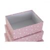 Halmozható Rendszerező Doboz Készlet DKD Home Decor Fehér Gyermek Világos rózsaszín Préselt Papír (43,5 x 33,5 x 15,5 cm) MOST 48610 HELYETT 28449 Ft-ért!