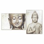   Kép DKD Home Decor 83 x 4,5 x 122,5 cm Buddha Keleti (2 egység) MOST 102232 HELYETT 64695 Ft-ért!
