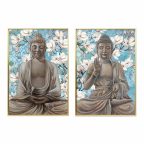   Kép DKD Home Decor 51,5 x 3,5 x 71,5 cm Buddha Keleti (2 egység) MOST 57535 HELYETT 33674 Ft-ért!
