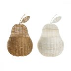   Kosár DKD Home Decor Fali 55 x 33 x 14 cm Rattan (2 egység) MOST 57775 HELYETT 36560 Ft-ért!