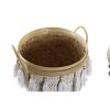 Kosár készlet DKD Home Decor 39 x 39 x 55 cm Bambusz Rojtok Boho MOST 160015 HELYETT 102627 Ft-ért!