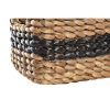Kosár készlet DKD Home Decor Fehér Fekete Természetes Fehér/Fekete Poliuretán Fa Fém Természetes rost Gyarmati 30 x 40 cm 32 x 2 MOST 69570 HELYETT 44026 Ft-ért!