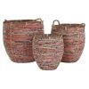 Kosár készlet DKD Home Decor Őszibarack Természetes Boho 52 x 52 x 58 cm MOST 180588 HELYETT 115822 Ft-ért!