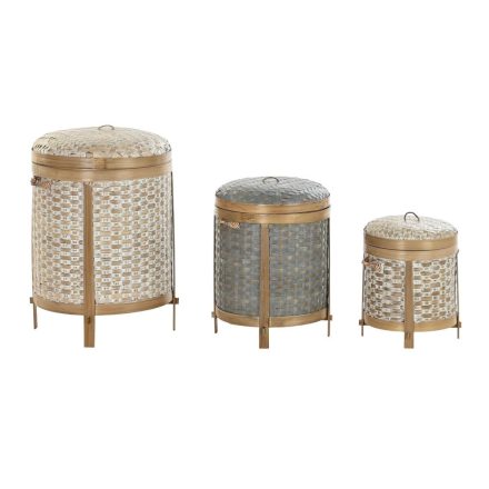Kosár készlet DKD Home Decor Bambusz (31 x 31 x 45 cm) MOST 81063 HELYETT 51301 Ft-ért!