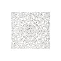   Fali Dekoráció DKD Home Decor Fehér Mandala Indiai Férfi Antik kivitelben Decapé 90 x 4 x 90 cm MOST 64891 HELYETT 41066 Ft-ért!