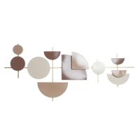   Fali Dekoráció DKD Home Decor Fehér Fehér/Rózsaszín Aranysàrga Világos rózsaszín modern Scandi 30 x 40 cm 110 x 6,4 x 49 cm MOST 53498 HELYETT 31310 Ft-ért!