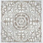   Fali Dekoráció DKD Home Decor Fehér Mandala Fa MDF (60 x 2 x 60 cm) MOST 58897 HELYETT 37271 Ft-ért!