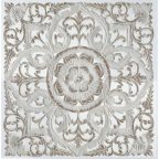   Fali Dekoráció DKD Home Decor Fehér Mandala Fa MDF (60 x 2 x 60 cm) MOST 57373 HELYETT 36303 Ft-ért!