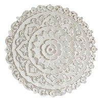   Fali Dekoráció DKD Home Decor Fehér Mandala Fa MDF (90 x 2 x 90 cm) MOST 83654 HELYETT 52938 Ft-ért!