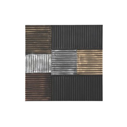 Fali Dekoráció DKD Home Decor Fekete Aranysàrga Glamour modern Fa MDF (91 x 3 x 91 cm) MOST 98017 HELYETT 62024 Ft-ért!