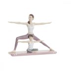   Dekoratív Figura DKD Home Decor 24 x 6,5 x 19,5 cm Scandi Rózsaszín Yoga MOST 21169 HELYETT 12393 Ft-ért!